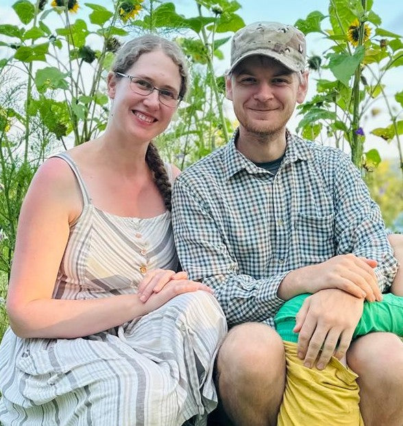 Ulrike and Dai Caplin, smallholders up the road